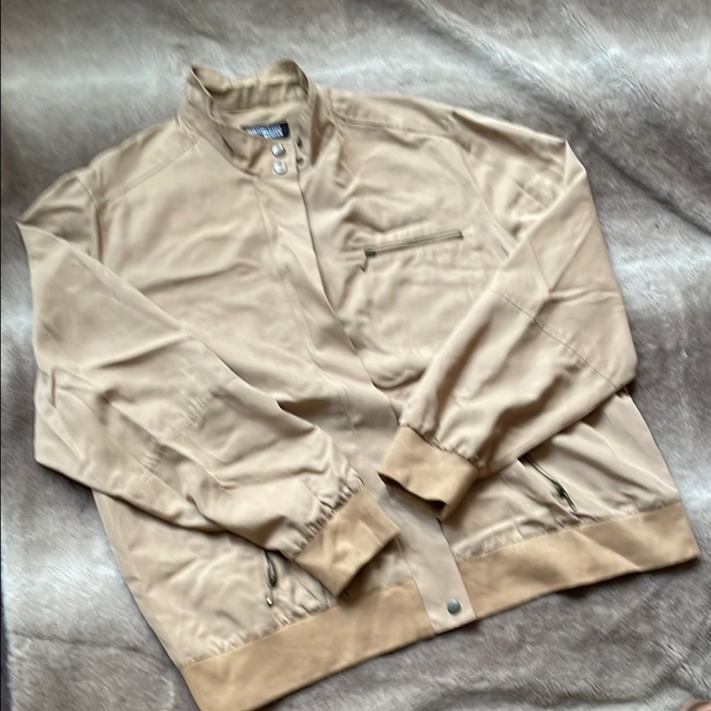 Woman’s Beige Norton Studio Bomber Jacket